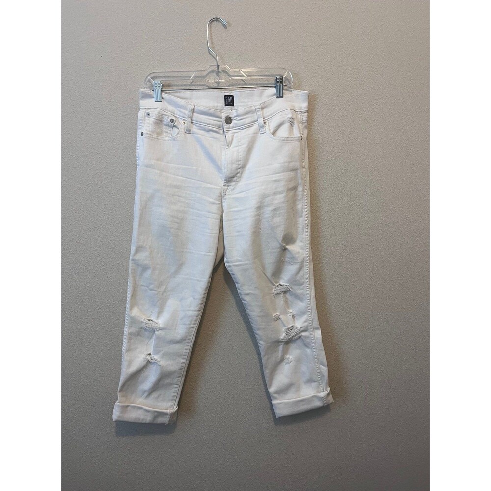 Gap Women’s White Ripped Jeans